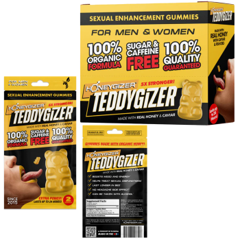 TEDDYGIZER ENHANCEMENT GUMMY - REAL HONEY AND CAVIAR 24 CT/BOX (MSRP $4.99 EACH)